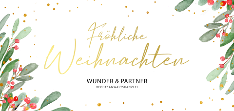 Weihnachtskarte: Aquarellzweige in Weiß