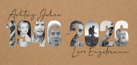Einladungskarte 80. Geburtstag: Jahreszahlen Ticket mit Fotos in Kraft Look