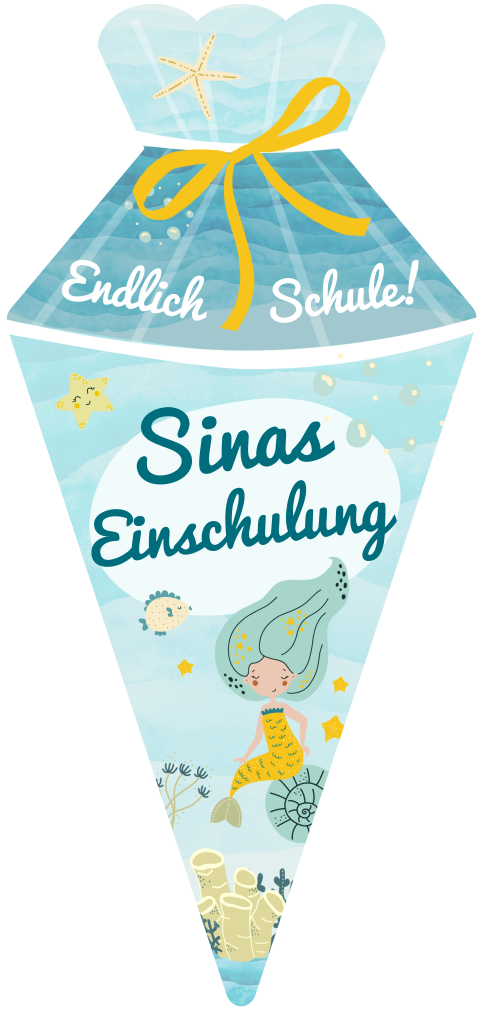 Schultüte Meerjungfrau