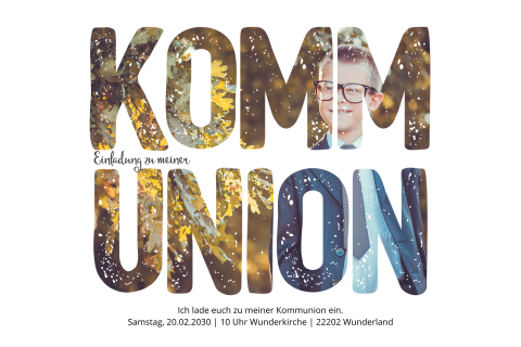 Fotoschrift -  Kommunion