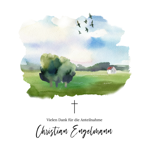 Wasserfarben Landschaft