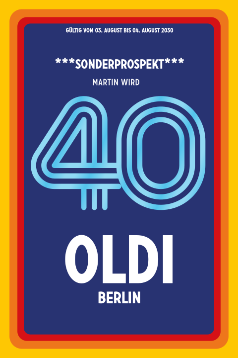 Einladungskarte 40. Geburtstag: Oldi mit Foto