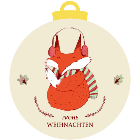 Christbaumkugel Fuchs