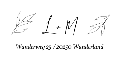 Eleganter Bogen - Adressaufkleber