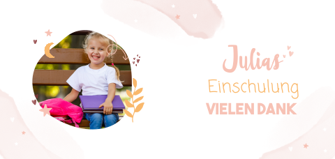 Dankeskarte Einschulung: Großer Tag
