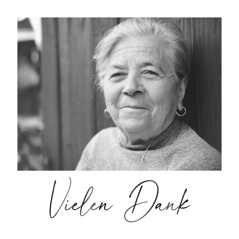 Vielen Dank mit Bild