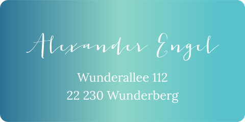 Fotoreihe Adressaufkleber