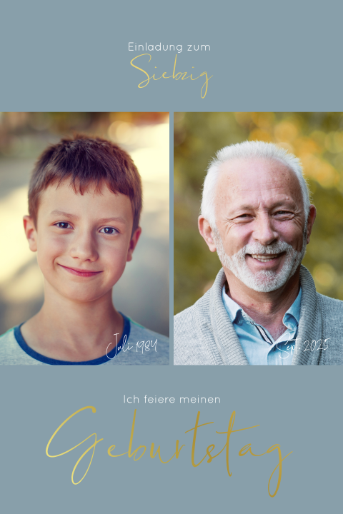 Zwei Bilder mit Datum