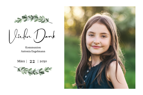 Florales Danke
