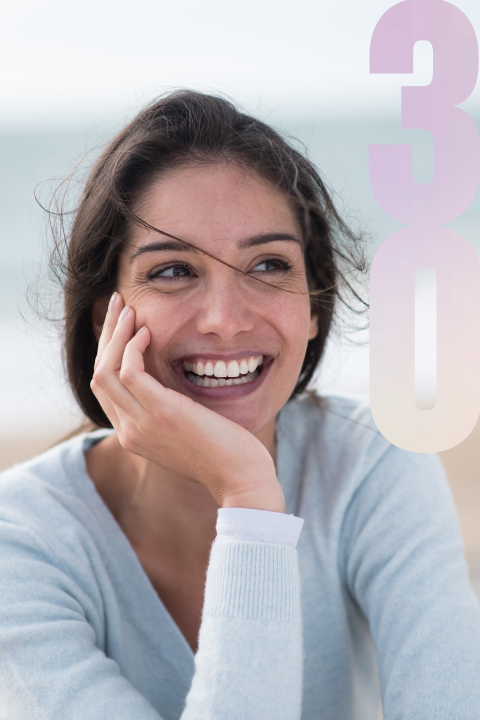 Einladungskarte 30. Geburtstag: 30 mit Foto