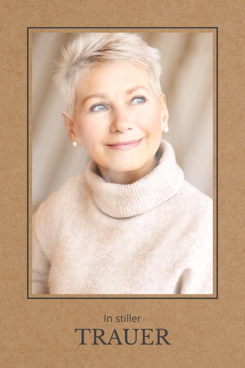 Trauerbild in Kraftoptik