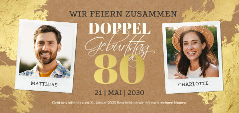 Doppel - Geburtstag