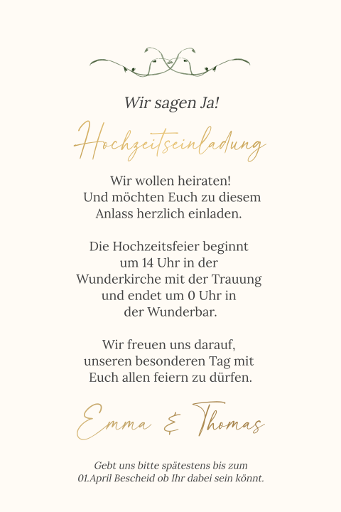 Karteninnenseite