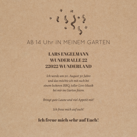 Karteninnenseite
