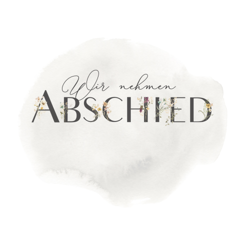 Floraler Abschied