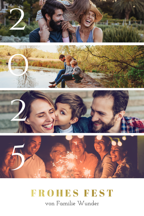 Weihnachtskarte: Weihnachtliche Fotos mit Fotos