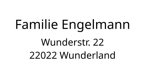 Adressaufkleber Blanko