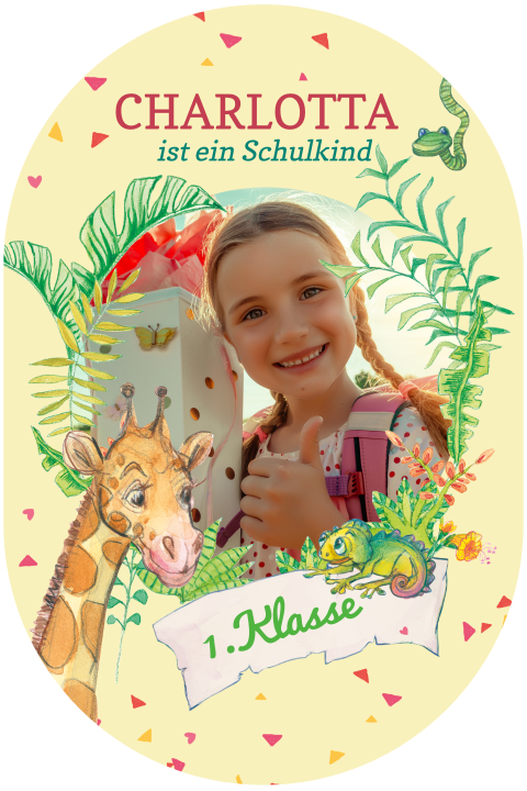 Dankeskarte Einschulung: Lillifee - Tierisch gut!