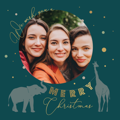 Weihnachtskarte: Exotische Weihnachten