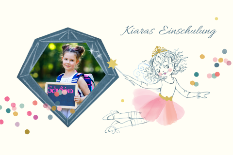 Dankeskarte Einschulung: Lillifee - Magischer Schulanfang
