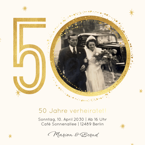 50 goldene Ehejahre