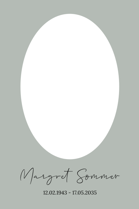 Ausgestanztes Portrait