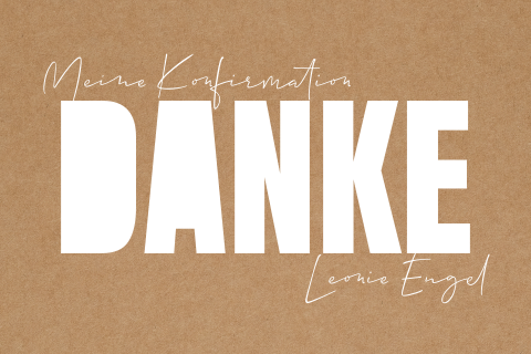 Konfirmation DANKE