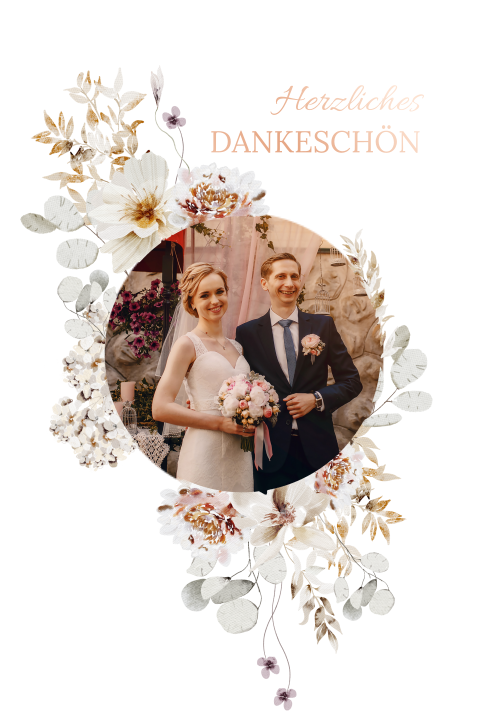 Dankeskarte Hochzeit: Midwinter