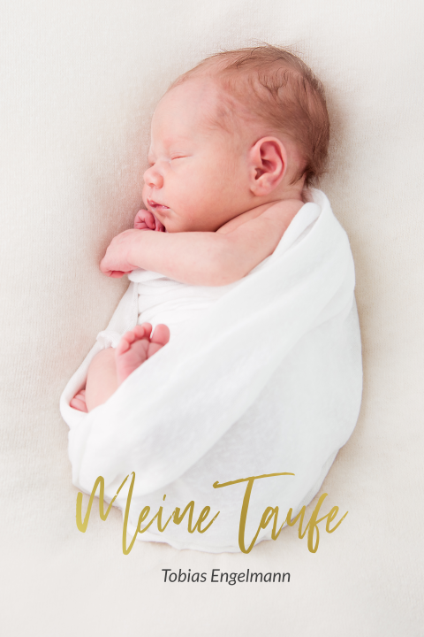 Goldene Schrift - Taufe