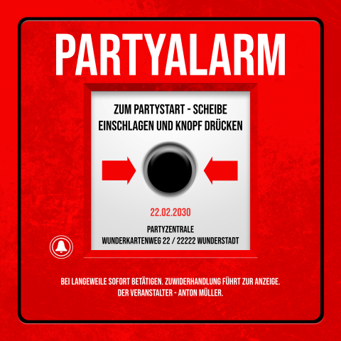 Einladung Geburtstag Partyalarm