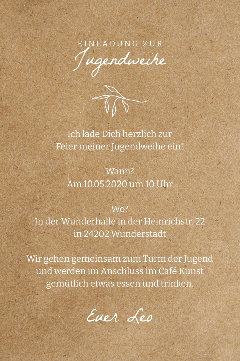 Karteninnenseite