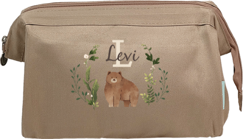 Etui Einschulung: Bär in Sandfarben