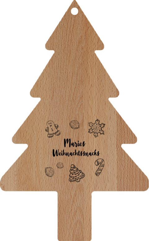 Servierbrett: Weihnachtsleckerein