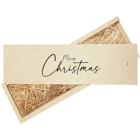 Weinkiste: Merry Christmas