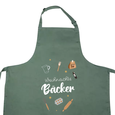 Weihnachtliche Backschürze: Weihnachtsbäcker