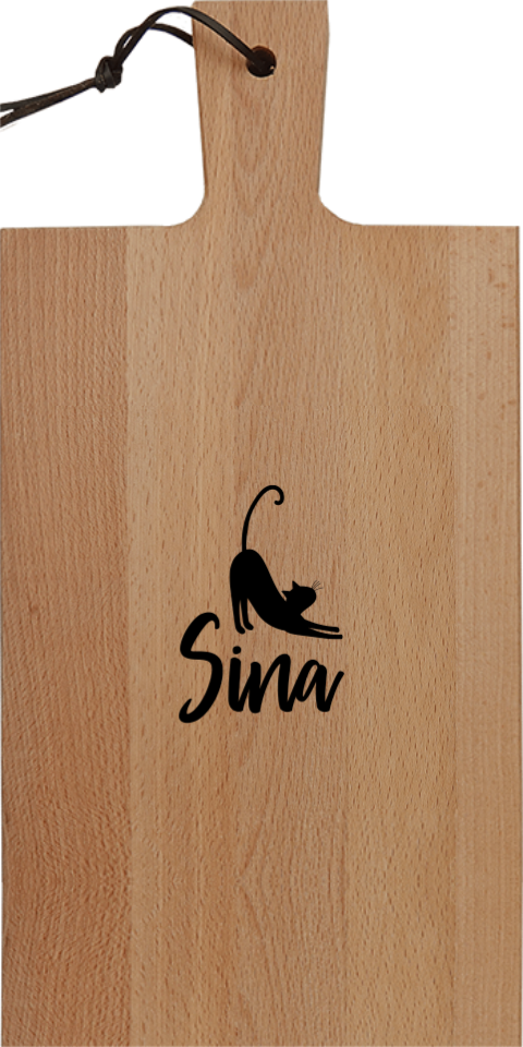 Servierbrett: Katze
