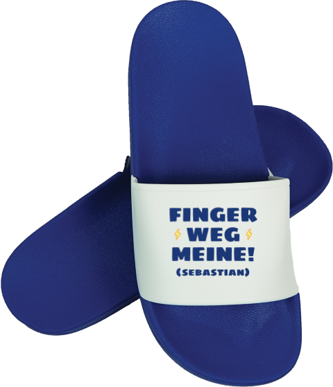 Badelatschen: Finger Weg