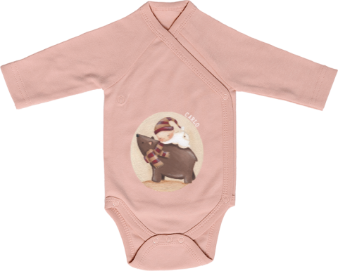 Strampler Baby und Bär