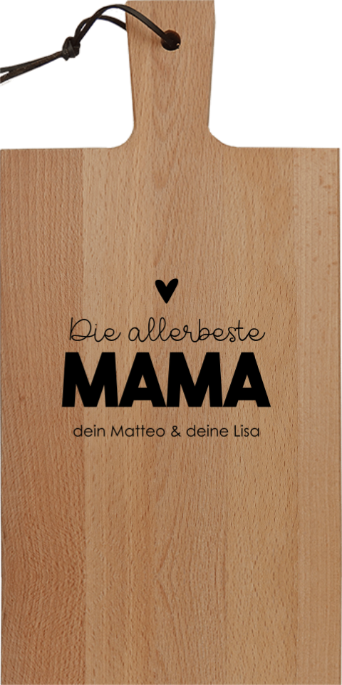 Servierbrett: Die beste Mama