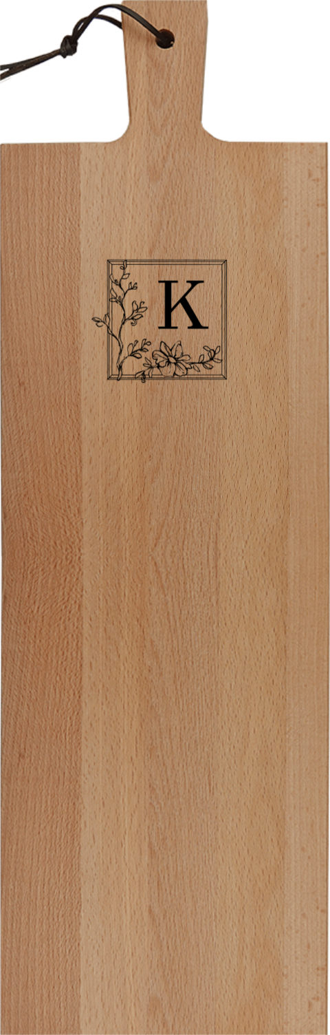 Servierbrett: Initial