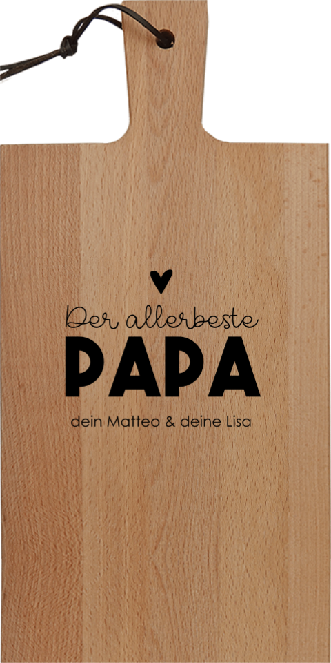 Servierbrett: Der beste Papa