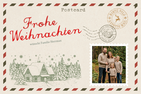 Weihnachtspostkarte