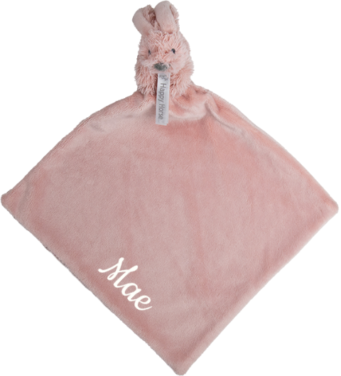 Happy Horse knuffeldoek met mini konijn Richie | Oudroze