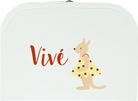 Kinderkoffertje | Wit | Kangoeroe