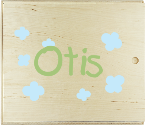 Houten Opbergdoos | Groot | Wolken
