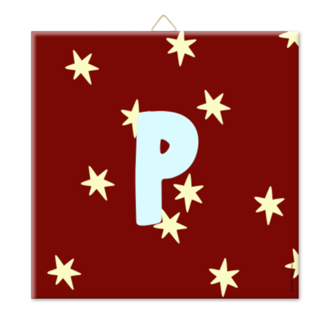Tegel | Sterretjes + Letter | 10x10