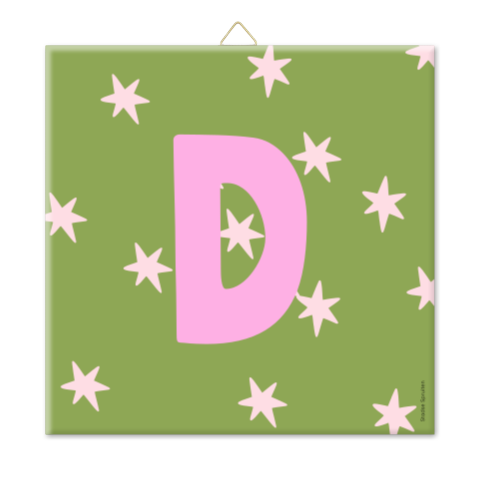 Tegel | Ster + Letter | 10x10