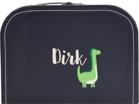 Kinderkoffertje | Navy | Dino