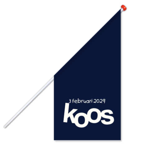 Geboortevlag groot | Donkerblauw