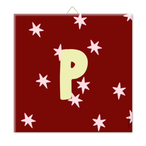 Tegel | Sterren + Letter | 10x10